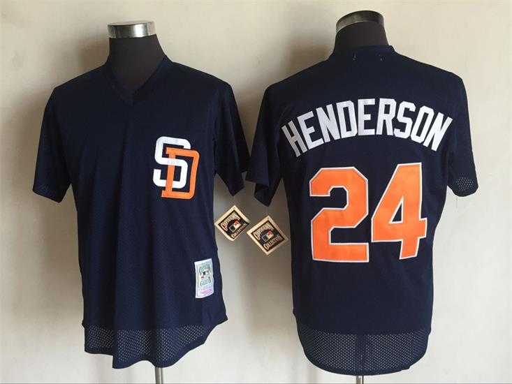 San Diego Padres #24 Rickey Henderson Navy Blue Mitchell And Ness Throwback Pullover Stitched Jersey,We sell and wholesale San Diego Padres #24 Rickey Henderson Navy Blue Mitchell And Ness Throwback Pullover Stitched Jersey on line form chian!